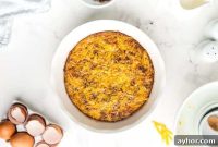 Keto Bacon and Cheddar Crustless Quiche Recipe