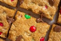 Brown Butter M&M Cookie Bars Recipe for Chewy, Gooey Squares