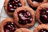 Chewy Chocolate Cherry Cookies with Dark Chocolate Chunks