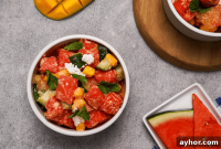 Refreshing Watermelon and Feta Salad with Mint and Lime