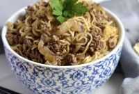 Savory Asian Beef Noodle Bowl Recipe