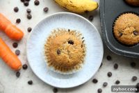 Banana Carrot Chocolate Chip Muffins Recipe — Moist & Fluffy