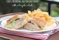 Turkey, Fontina & Mushroom Panini with Arugula Aioli