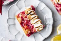 Lemon Rhubarb Bars Recipe with Buttery Shortbread Crust