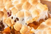Creamy Sweet Potato Casserole with Toasted Marshmallows