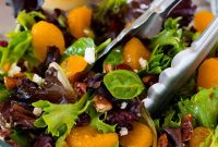 Citrus Mandarin Salad with Arugula, Feta & Toasted Almonds
