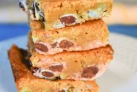 Easter Blondie Bars with Marshmallow Eggs Recipe