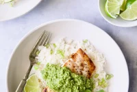 Grilled Mahi Mahi with Cilantro-Ginger Pesto Recipe