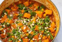 Creamy West African Peanut Stew with Chicken and Vegetables