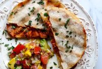 Spicy Sriracha Salmon Quesadillas Recipe