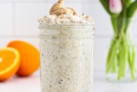 Creamy Overnight Oats with Fruit and Nuts — Make Ahead Breakfast
