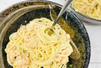 Creamy Prawn Spaghetti with Quick Garlic Sauce