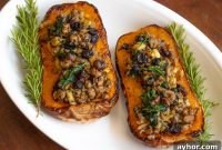 Sausage-Stuffed Butternut Squash Recipe for Fall Dinner