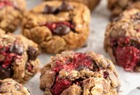 Flourless Dark Chocolate Raspberry Oatmeal Cookies for Chocolate Lovers