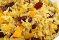 Cranberry Pork Pilaf: Aromatic Rice with Tender Pork and Spice