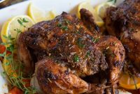 Crispy Roasted Cornish Game Hens with Garlic and Herbs