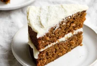 Moist Carrot Cake with Cream Cheese Frosting Recipe