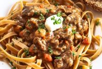 Lightened Beef Stroganoff: Creamy, Lower-Calorie Comfort Meal