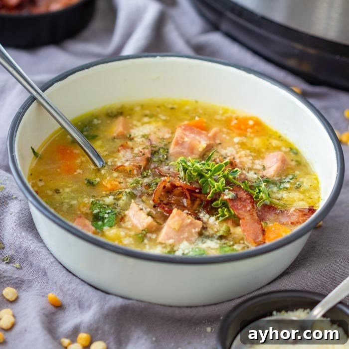 Homemade Instant Pot Split Pea Soup