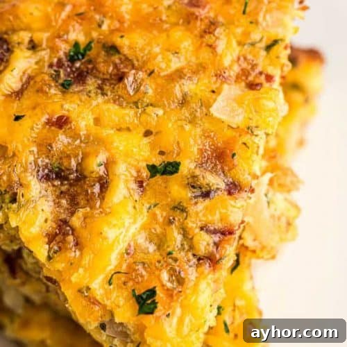 closeup of slices of stacked keto quiche