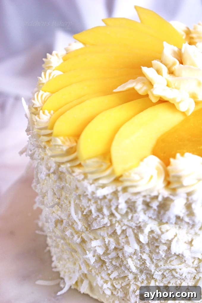 Moist Mango Cake Recipe with Fresh Mango Glaze 4 Mango Cake