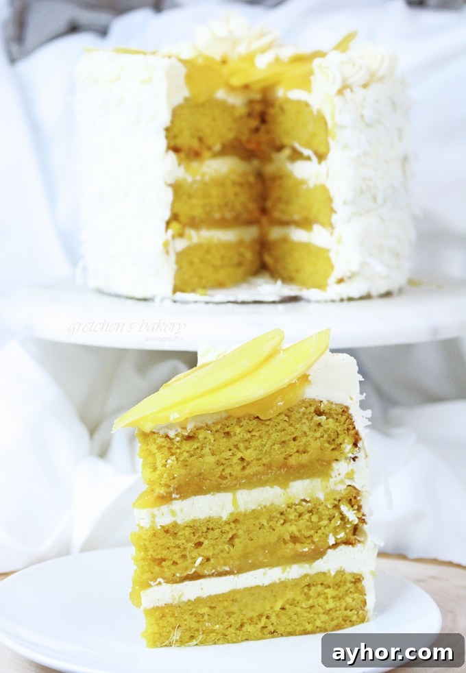 Moist Mango Cake Recipe with Fresh Mango Glaze 6 Mango Cake