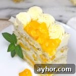 Coconut Mango Cream Cake