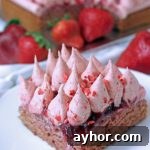 Vegan Triple Strawberry Cake