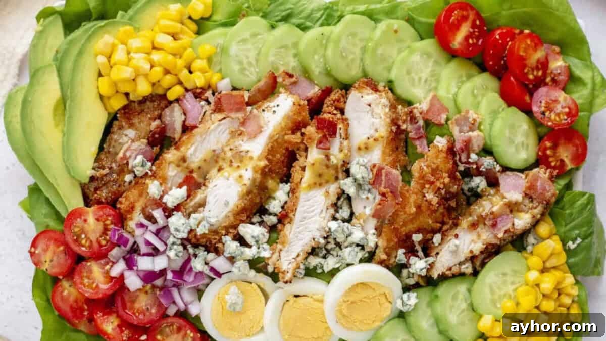 23 Delicious Meals Ready in Under 30 Minutes 15 Crusted chicken cobb salad with honey mustard dressing