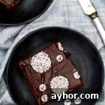 Sno-Cap Chocolate Ganache Brownies | Melanie Makes