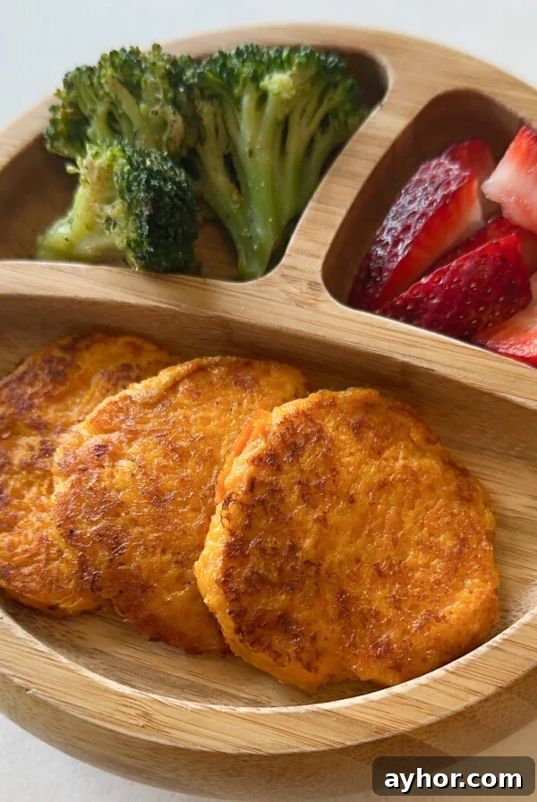 Moist Baked Carrot Cake Donuts with Cream Cheese Glaze 11 Cheesy carrot fritters served with strawberries and broccoli.