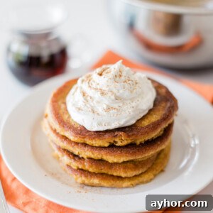 plate of pumpkin pancakes