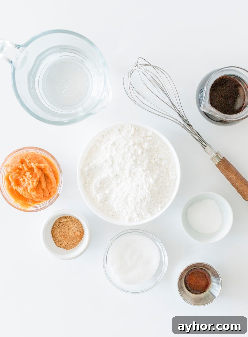 making pancake batter