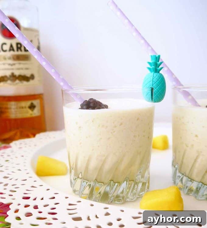 Paleo Piña Colada Recipe Made with All-Natural Ingredients 2 All Natural Piña Coladas (Paleo) | Perchance to Cook, www.perchancetocook.com