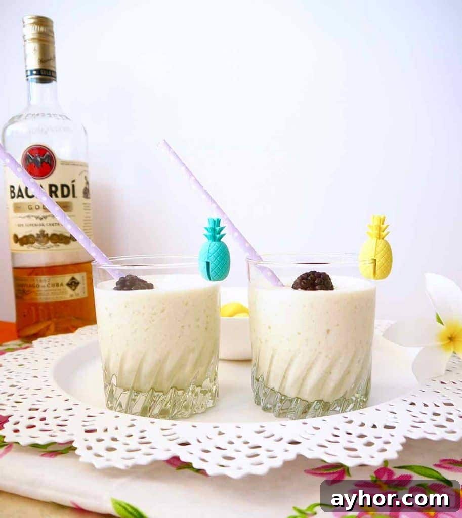Paleo Piña Colada Recipe Made with All-Natural Ingredients 4 All Natural Piña Coladas (Paleo) | Perchance to Cook, www.perchancetocook.com