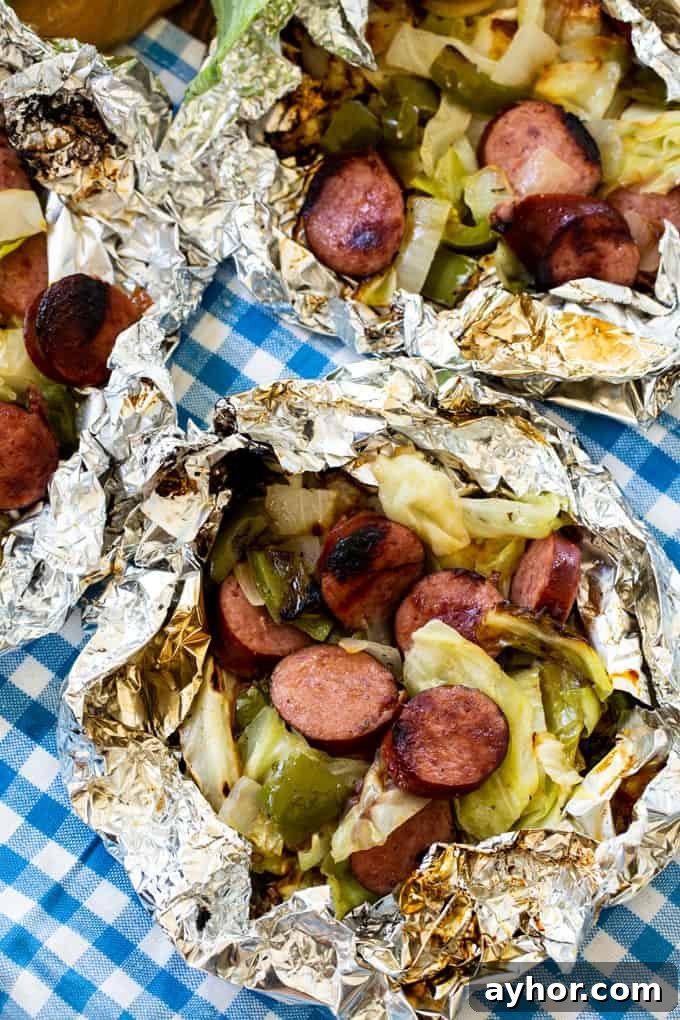 Keto Sausage and Cabbage Foil Packets for Quick Low-Carb Meals 3 Keto Cabbage and Sausage Foil Packets
