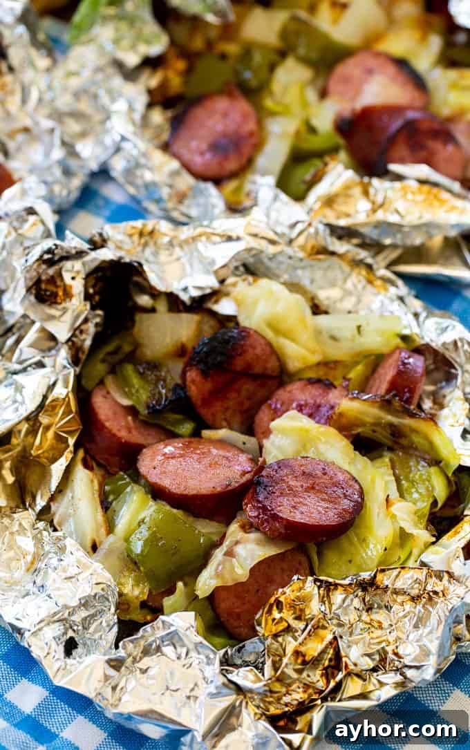 Keto Sausage and Cabbage Foil Packets for Quick Low-Carb Meals 5 Keto Cabbage and Sausage Foil Packets