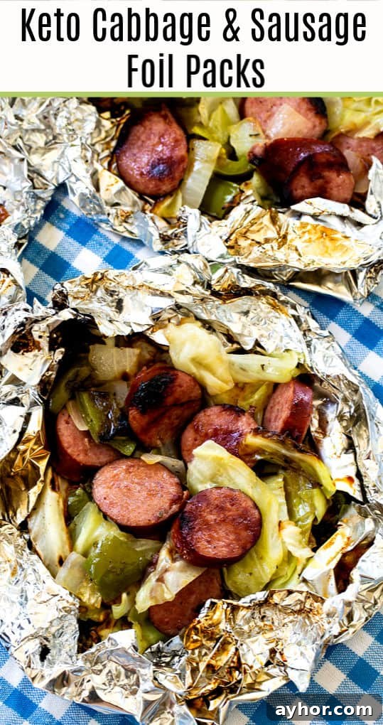 Keto Sausage and Cabbage Foil Packets for Quick Low-Carb Meals 7 Keto Cabbage and Sausage Foil Packs