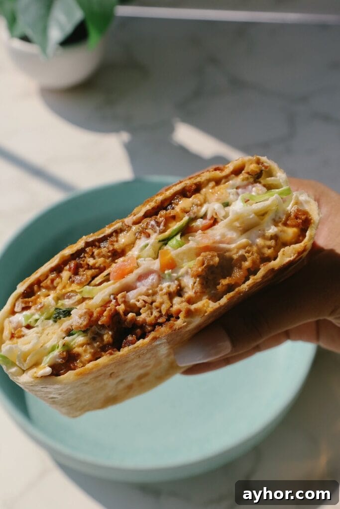 Vegetarian Crunchwrap Supreme Recipe: How to Make It at Home 7 crunchwrap with sour cream