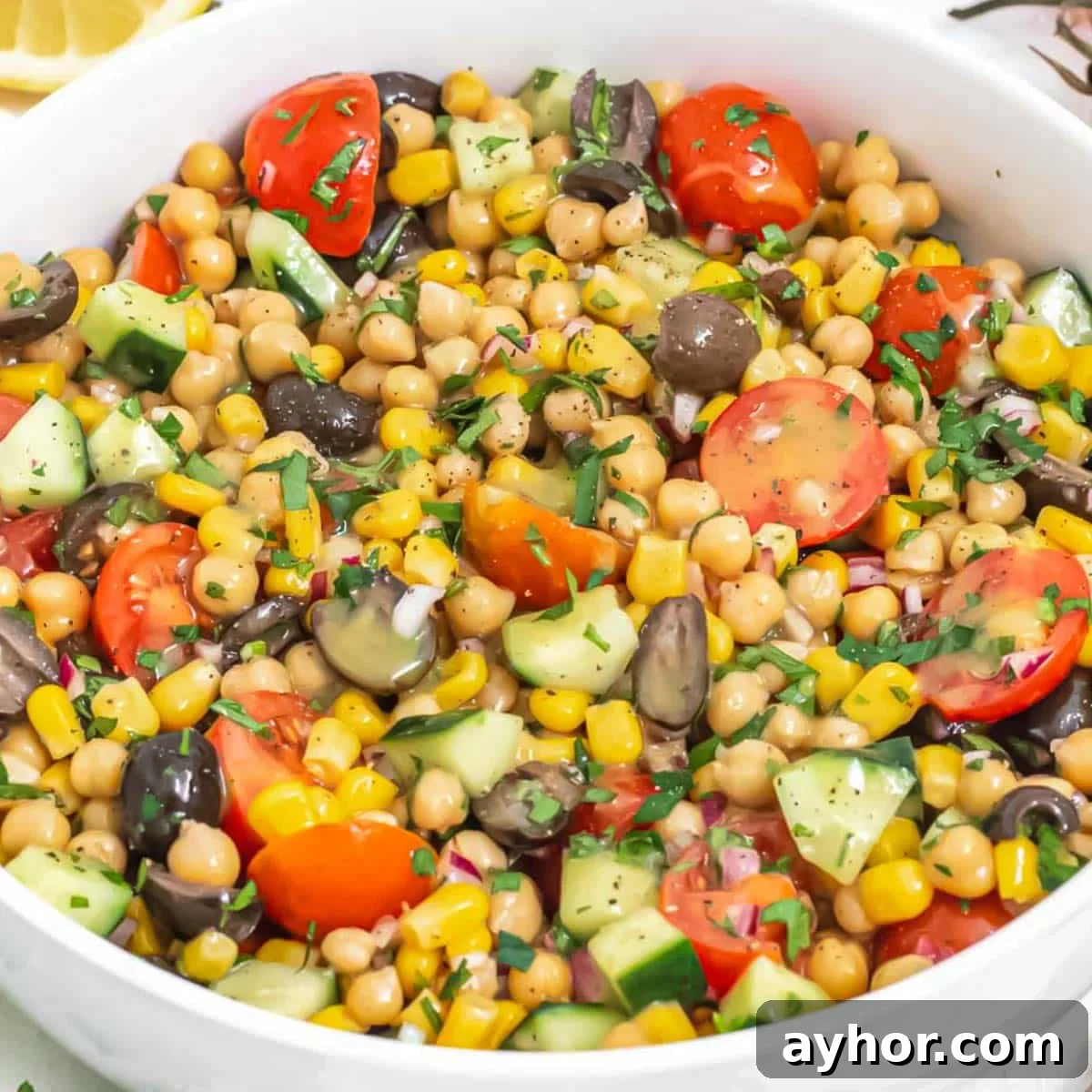 Chickpea salad recipe.