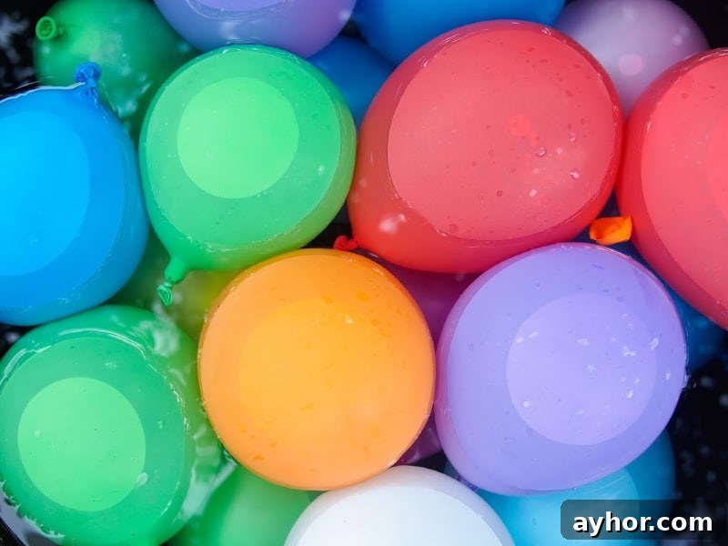 13 Splashy Outdoor Water Games Kids Will Love 3 a bucket full of water balloons for outdoor water games