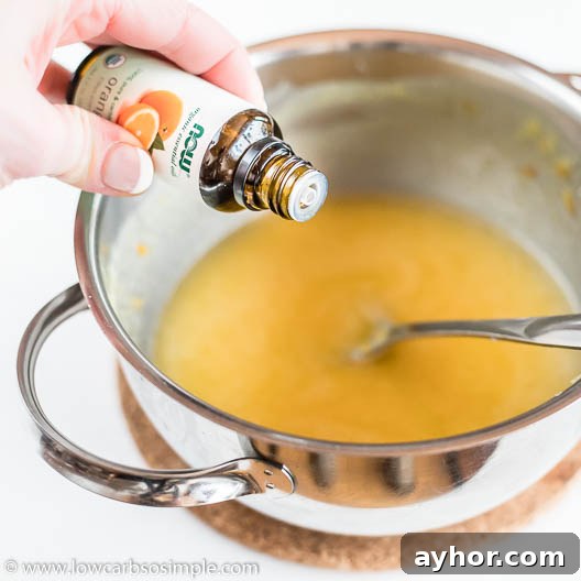 Orange Creamsicle Fudge Recipe: Tangy Orange Vanilla Fudge 12 Adding 2 drops 100% orange essential oil | Low-Carb, So Simple