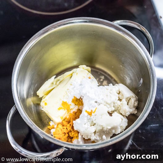Orange Creamsicle Fudge Recipe: Tangy Orange Vanilla Fudge 8 Heating over low heat | Low-Carb, So Simple