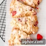 White Chocolate Raspberry Scones Recipe - Tender Morning Treat 15 img 13219 14
