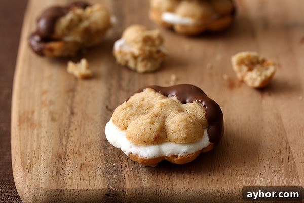 S’mores Spritz Sandwich Cookies