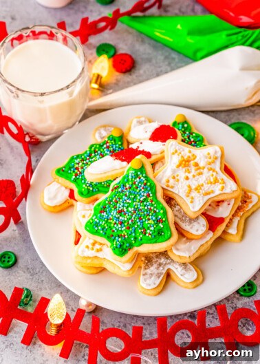 Sand Dollar Cookie Recipe: Crisp Shortbread Cookies Shaped Like Sand Dollars 11 Christmas Cut Out Sugar Cookies - thin soft cookies topped with simple royal icing and sprinkles.