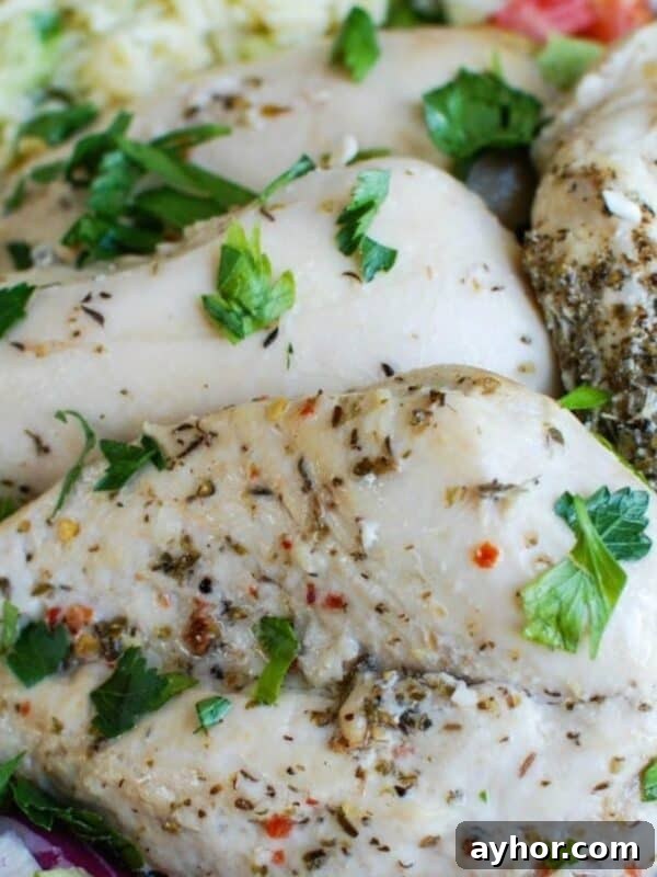 Tender Slow Cooker Shredded Chicken Recipe for Meal Prep 7 Greek Chicken with Tzatziki Orzo Salad image 1200