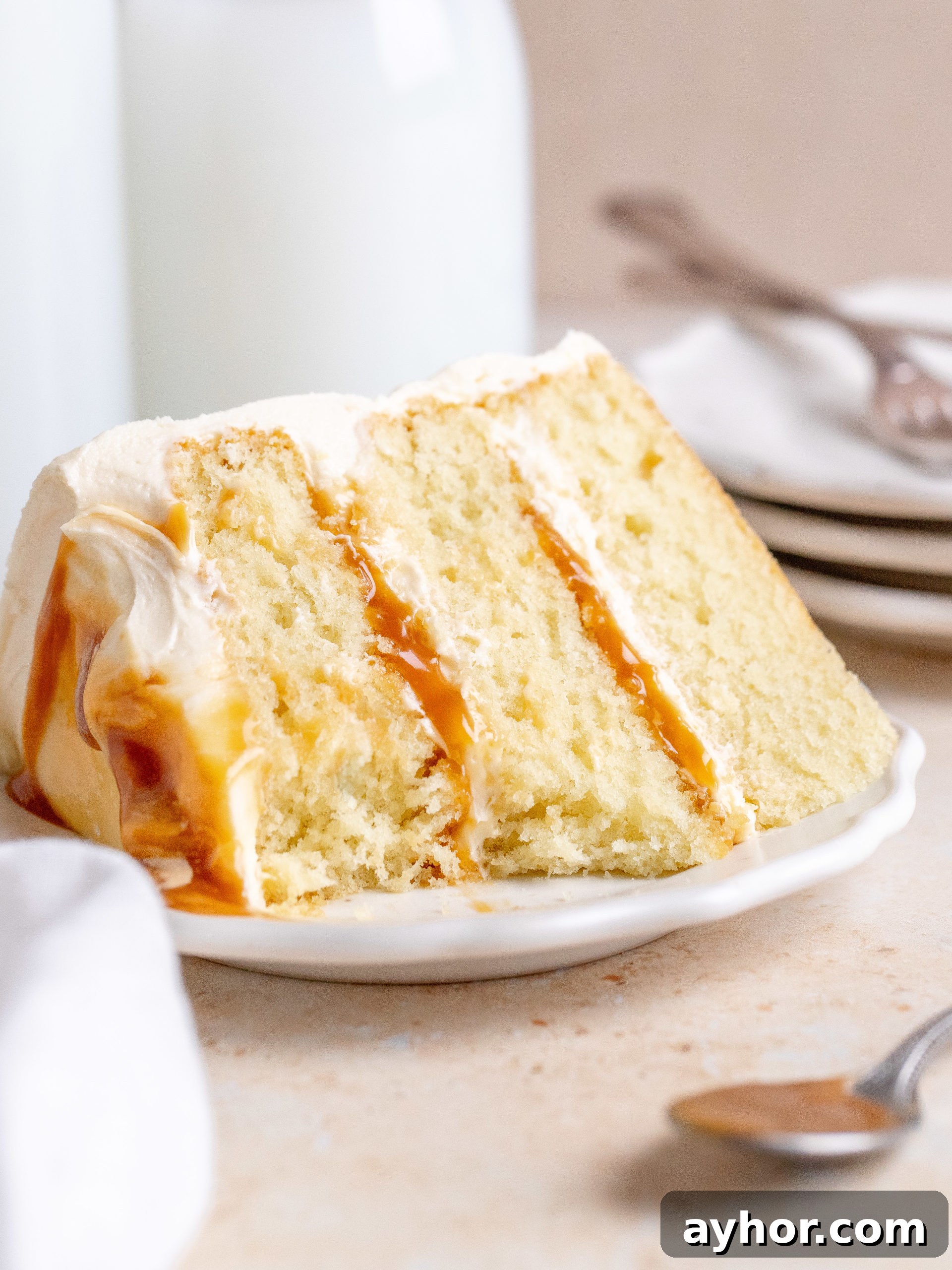 Decadent Salted Caramel Layer Cake Recipe 9 Cake storage
