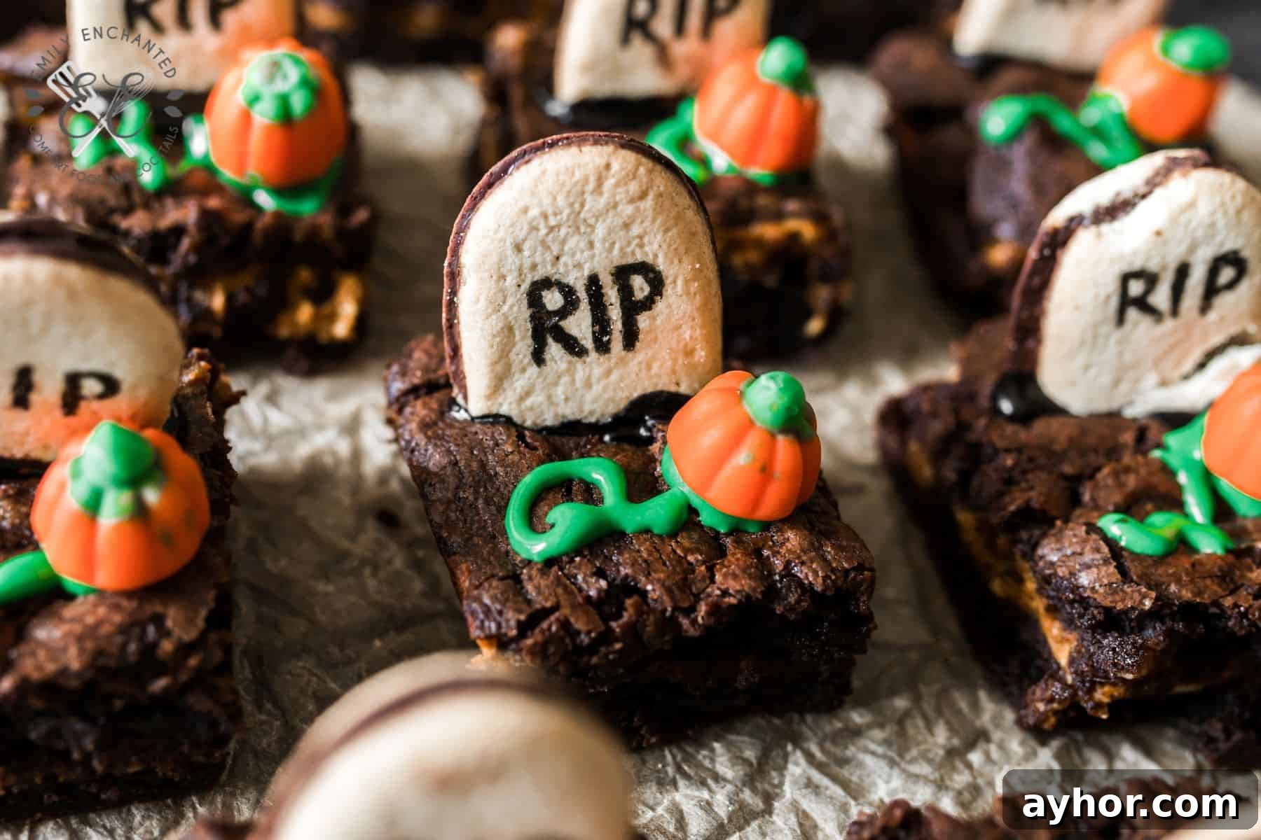 Graveyard Brownies