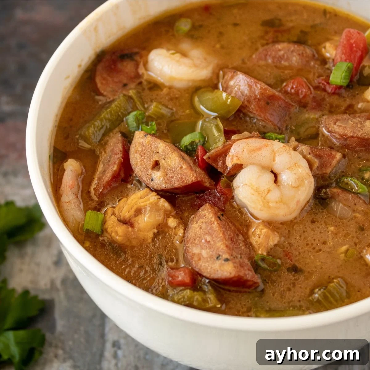 a bowl of gumbo.